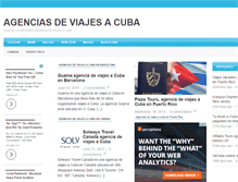 Tablet Screenshot of agenciasdeviajesacuba.com